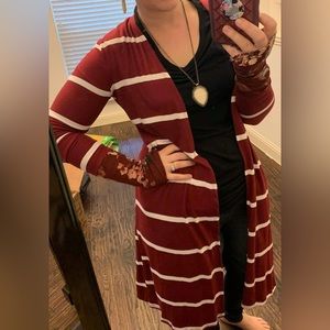 Striped cardigan